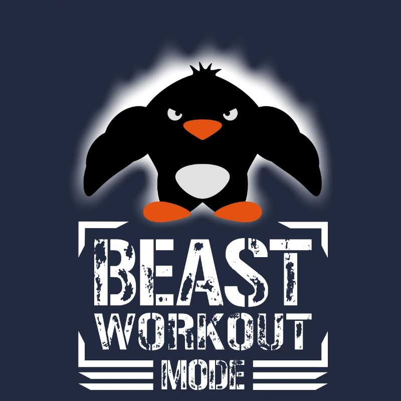 Pinguin Bizeps Beast Workout Mode Bodybuilder