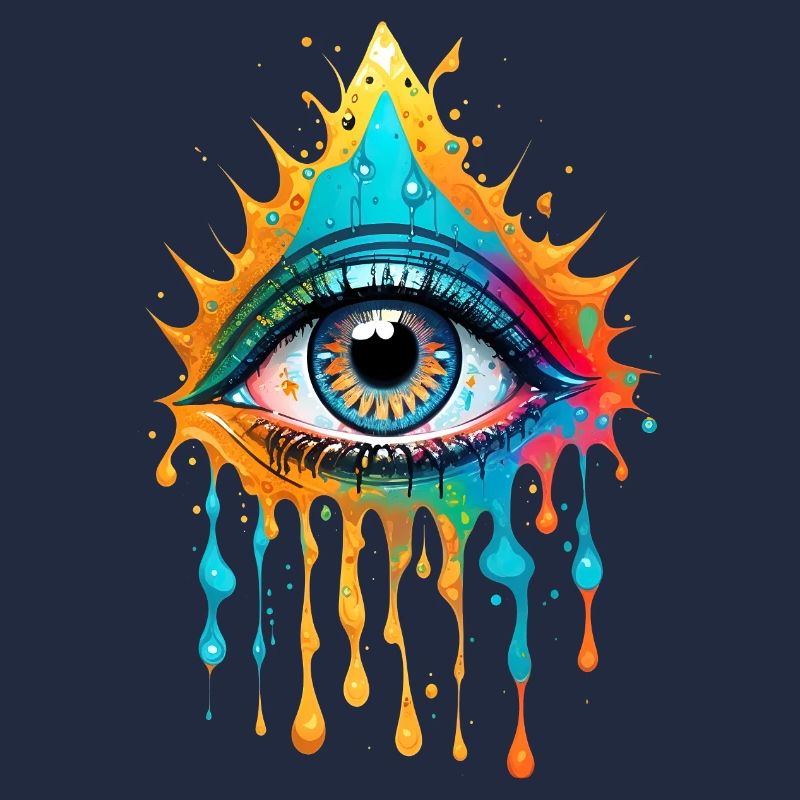 Conception d’œil d’éclaboussure de peinture