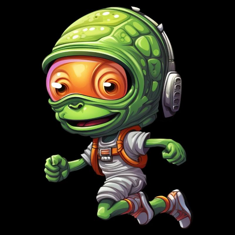 Alien Jogger: Conception de course de sprint et de marathon