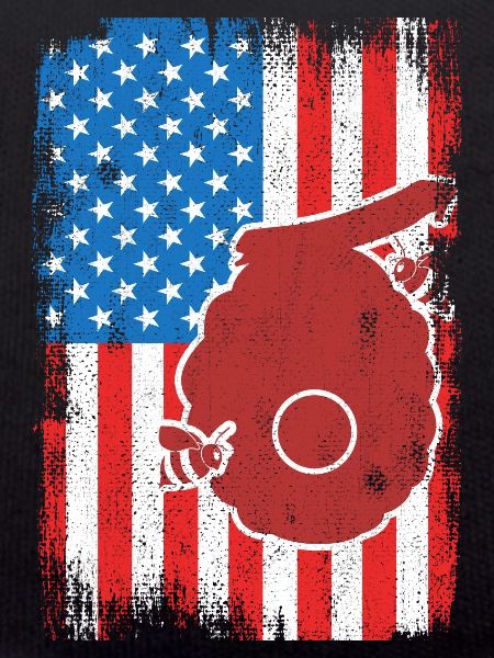 Patriotic U.S. Beekeeper