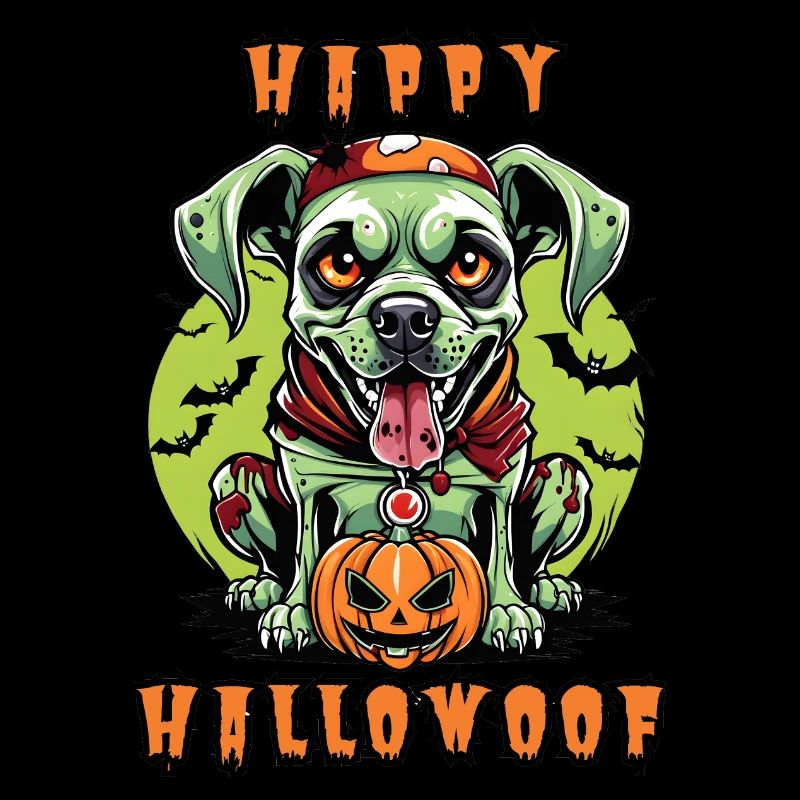 Happy Hallowoof Halloween Dog