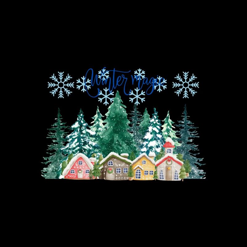 Winter Schnee Design T Shirt Pullover