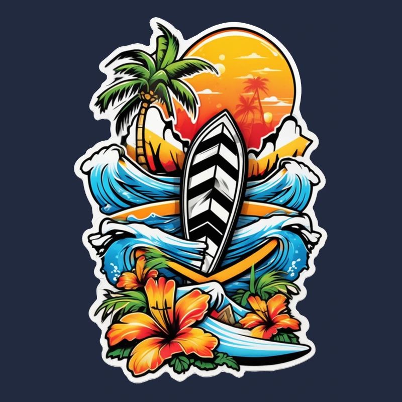 surf plage palmier soleil vacances