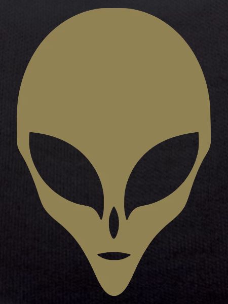 Alien Silhouette Head Face