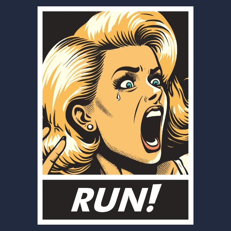 fille de course rétro