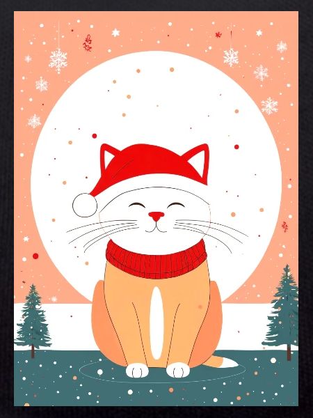 Chat mignon Noël