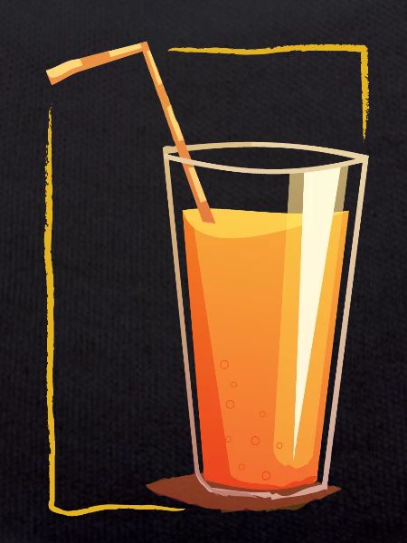 Drink in a frame