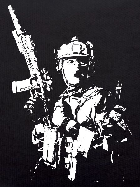 Military Stencil Soldier