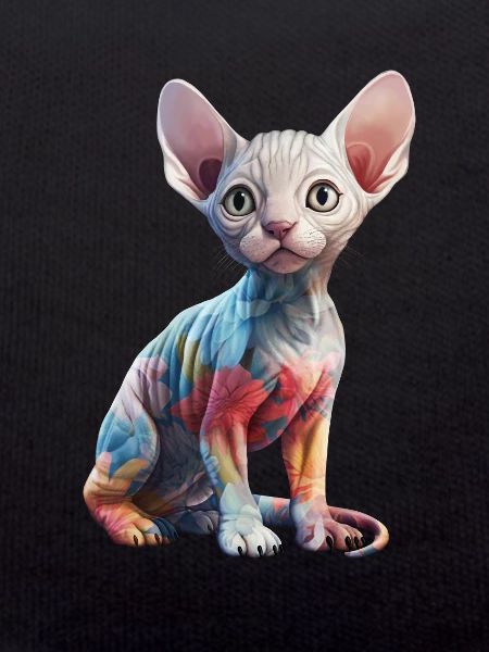 Fleurs de chat Sphynx
