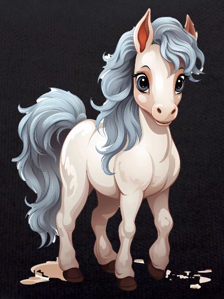Bébé cheval mignon