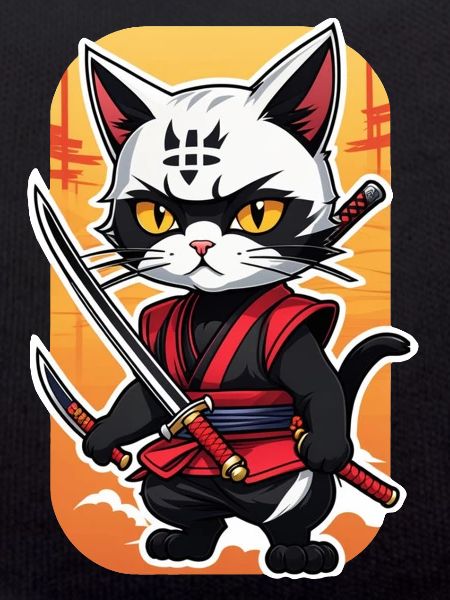Ninja Cat - Samurai Kitten