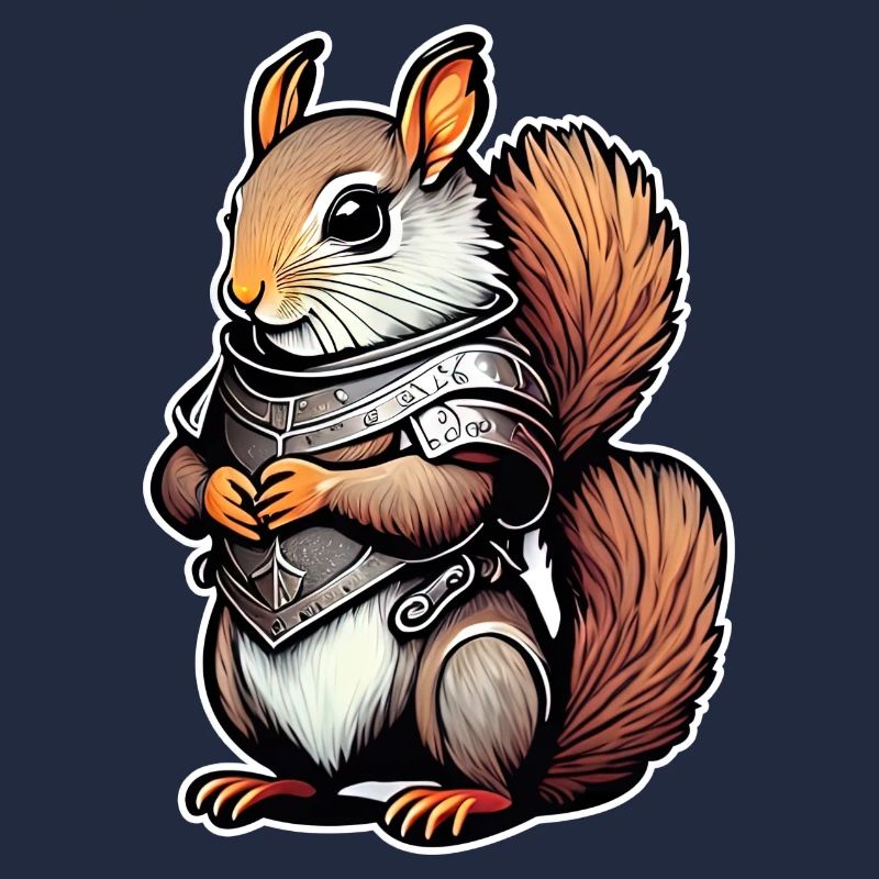 Krieger-Eichhörnchen Illustration