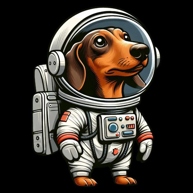 Dackel im Weltraum Astronautenabenteuer