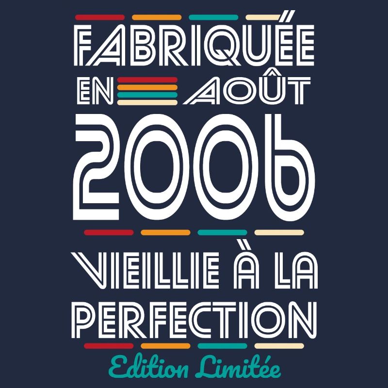 Anniversaire 18 ans - Fabriquée en Août 2006