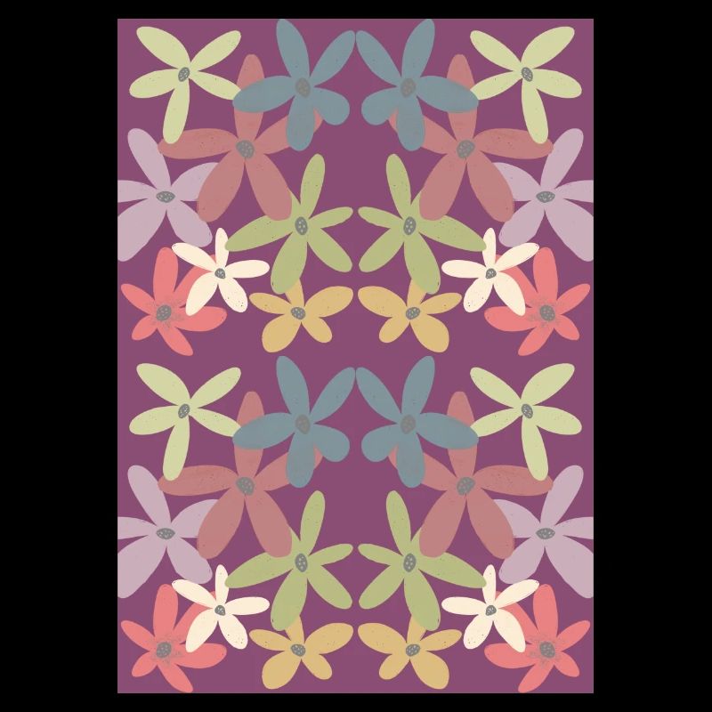 Motif de fleurs harmonieuses