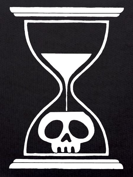 White Hourglass Skull