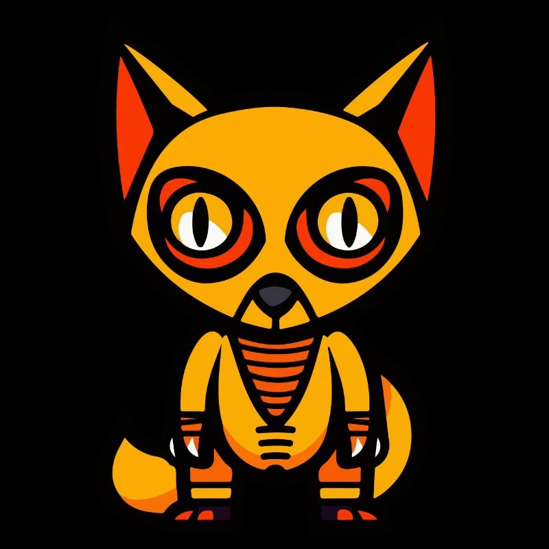 Fuchs Halloween Comic Lustig
