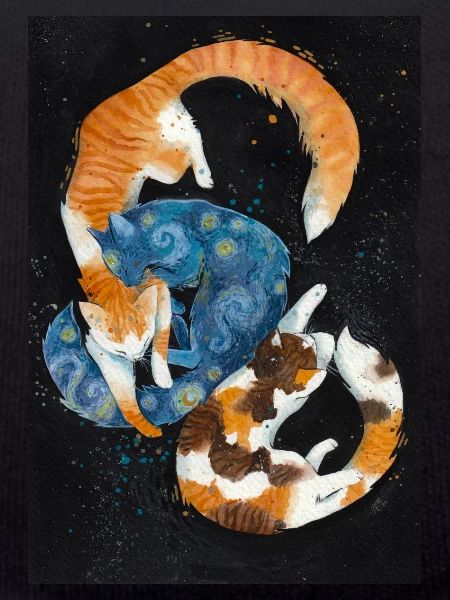 Starry Night Cats