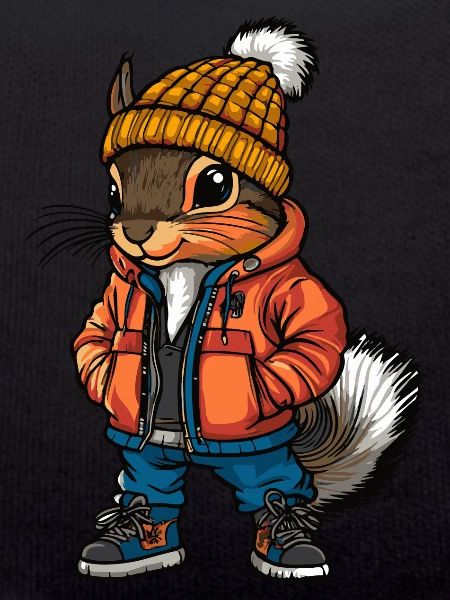 Écureuil Mode Hiver