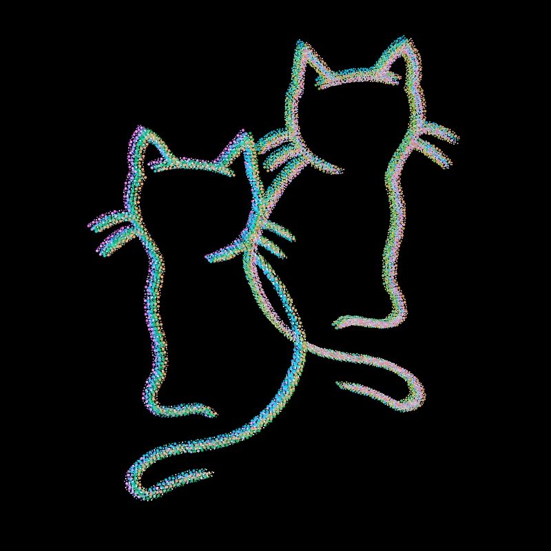 80s 90s Retro Cats Spring Cat Vintage