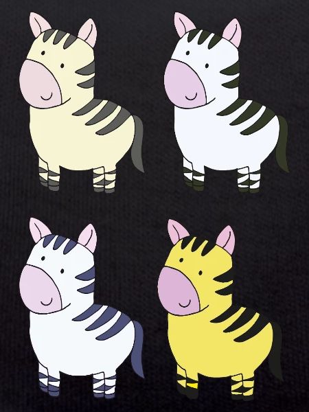 zebra bunt