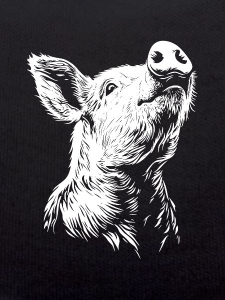 Cute Pig Silhouette