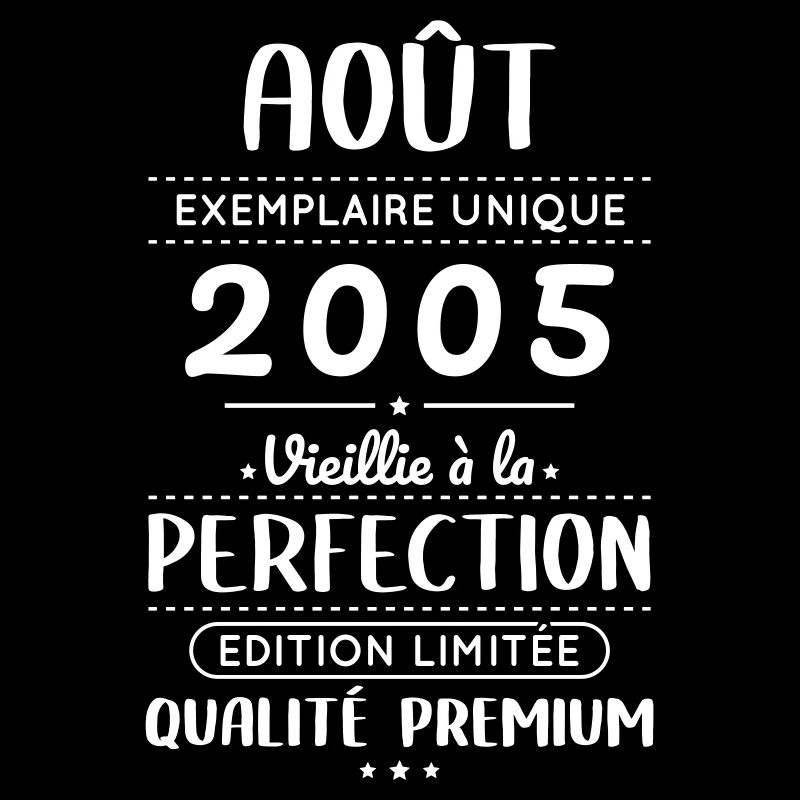 Anniversaire 20 ans - Août 2005 Perfection
