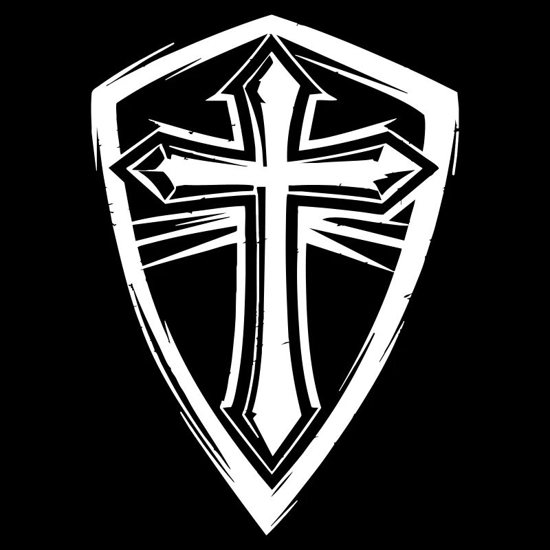 Kreuzsymbol im Shield-Design