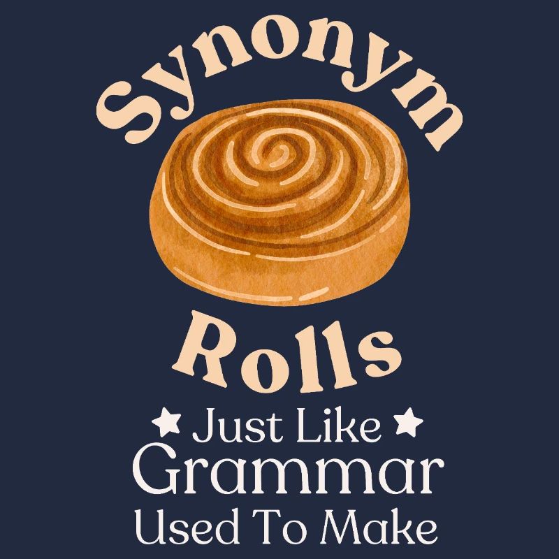 Conception typographique fantaisiste de rouleaux de cannelle