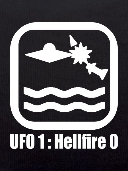 T-shirt mème UFO Rocket White 1:0