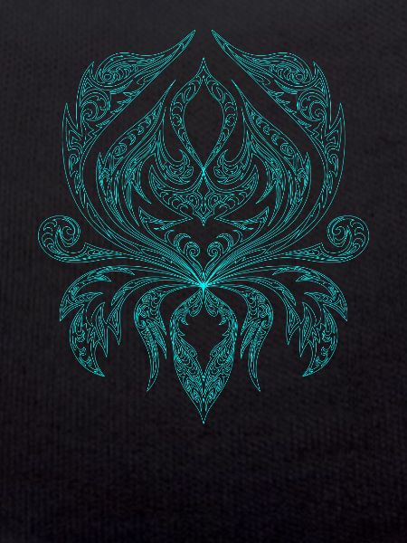 Turquoise Ornament Tribal Pattern