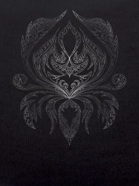 Silver Filigree Ornament Pattern