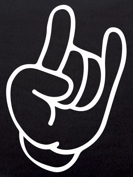 Rockhand Silhouette Motif