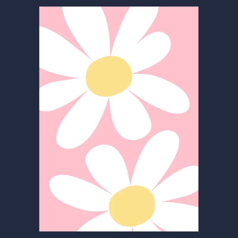 Rosa mit Blumen