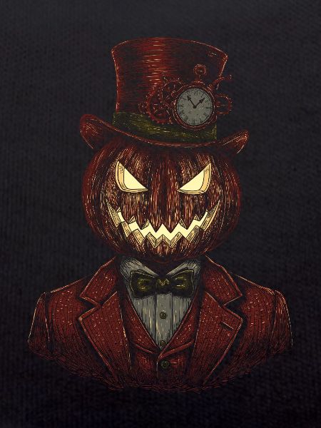 Pumpkin gentleman steampunk