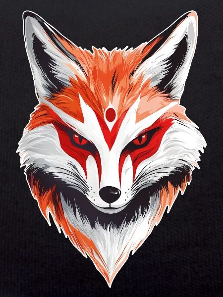 Fuchs Japanische Maske