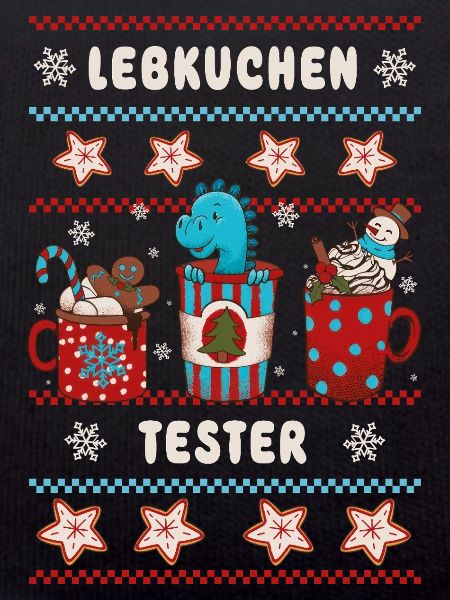 Christmas Gingerbread Tester with Dino