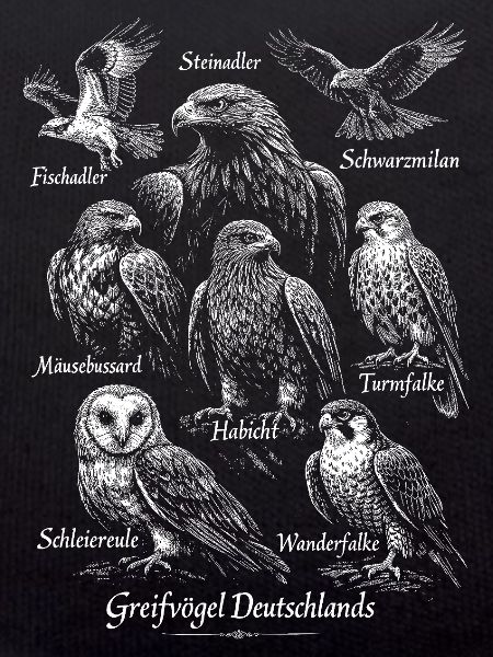 Greifvögel Deutschlands Vogeldesign