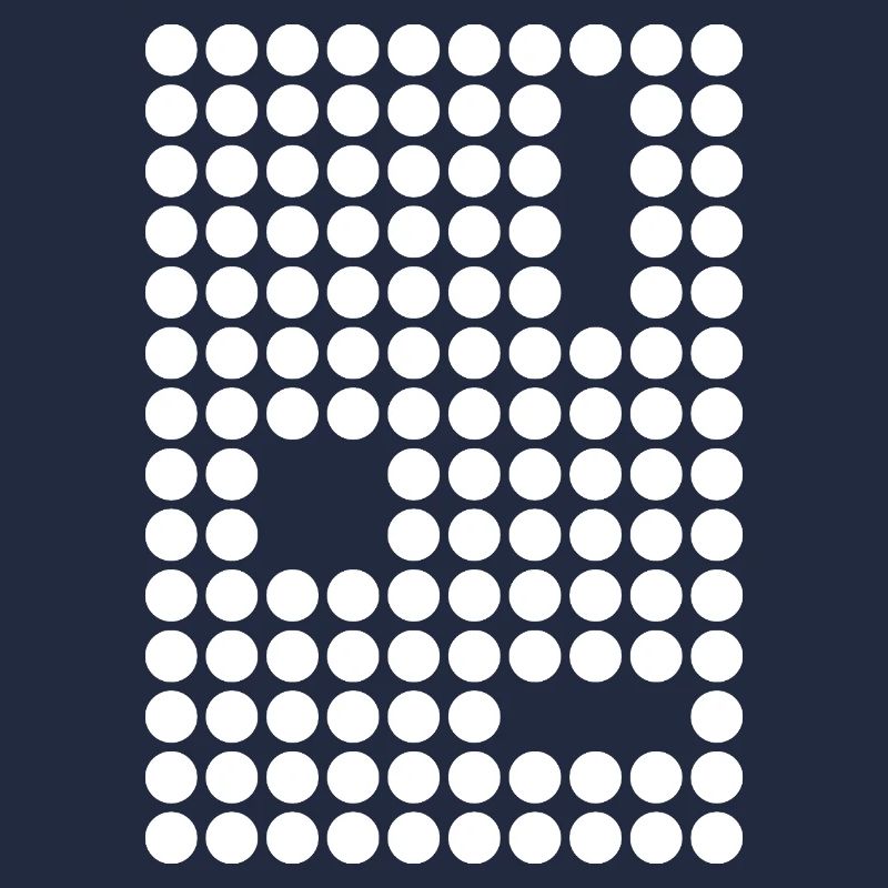 Dot Mosaic Geometric Grid
