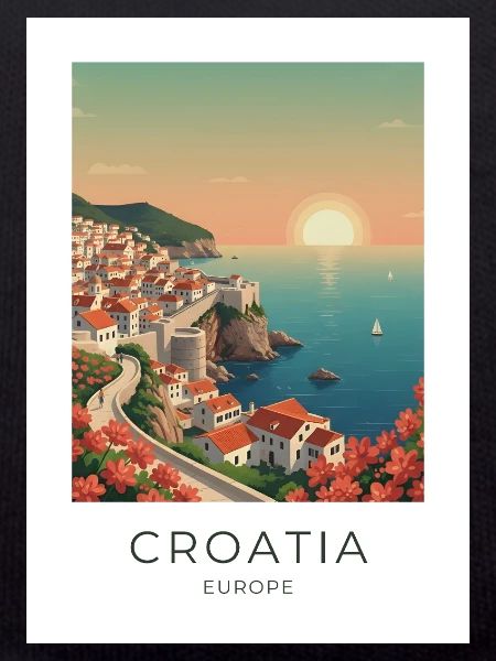 Croatian Coastal Idyll Sunset