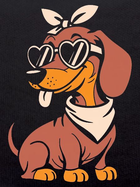 Coole Dackelherzbrille