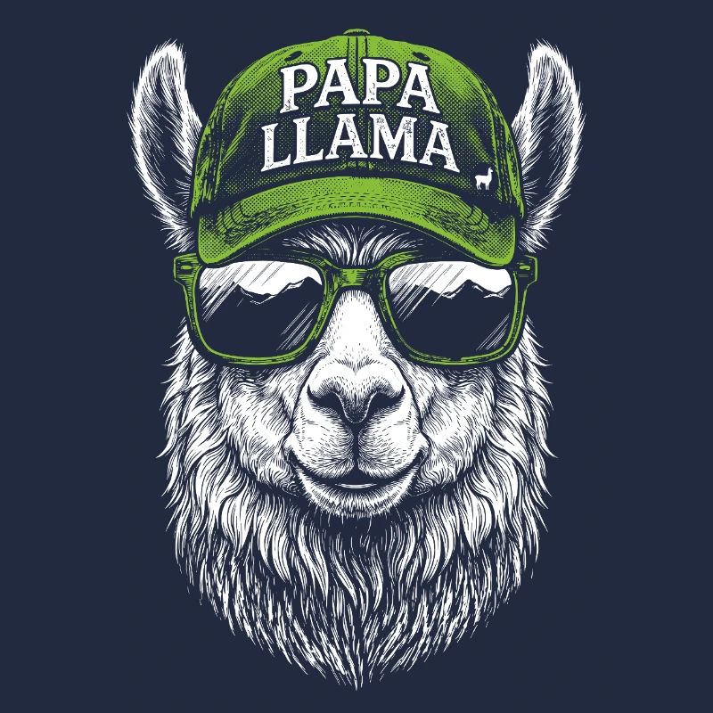 Papa Llama Cap Design