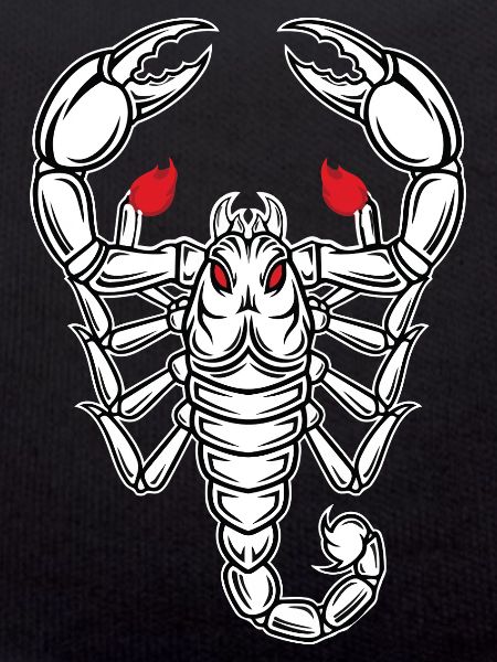 Skorpion-Maskottchen-Logo Sportspiel