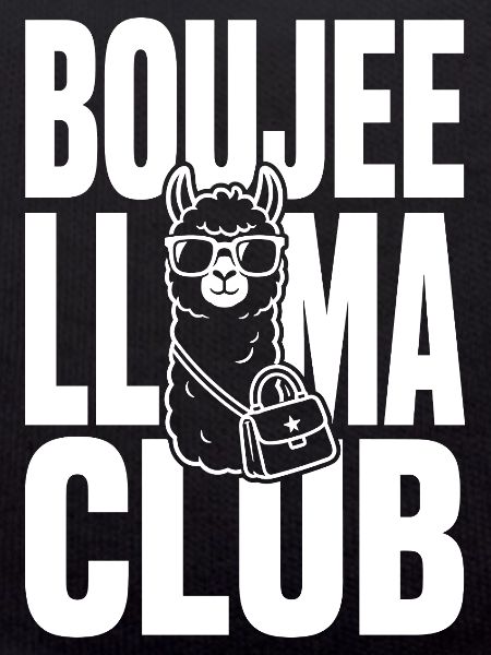 Boujee Llama Club with handbag