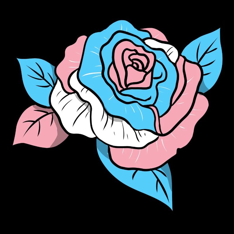 Trans Pride Rose