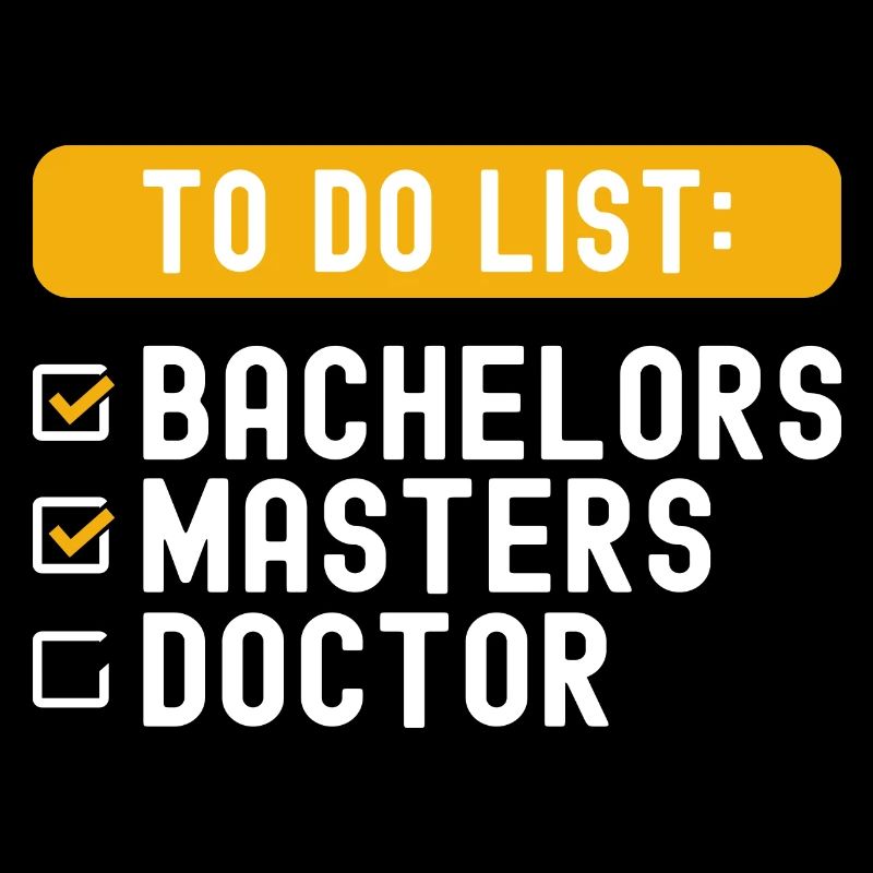 To Do List Checklist Bachelors Masters Doctorate