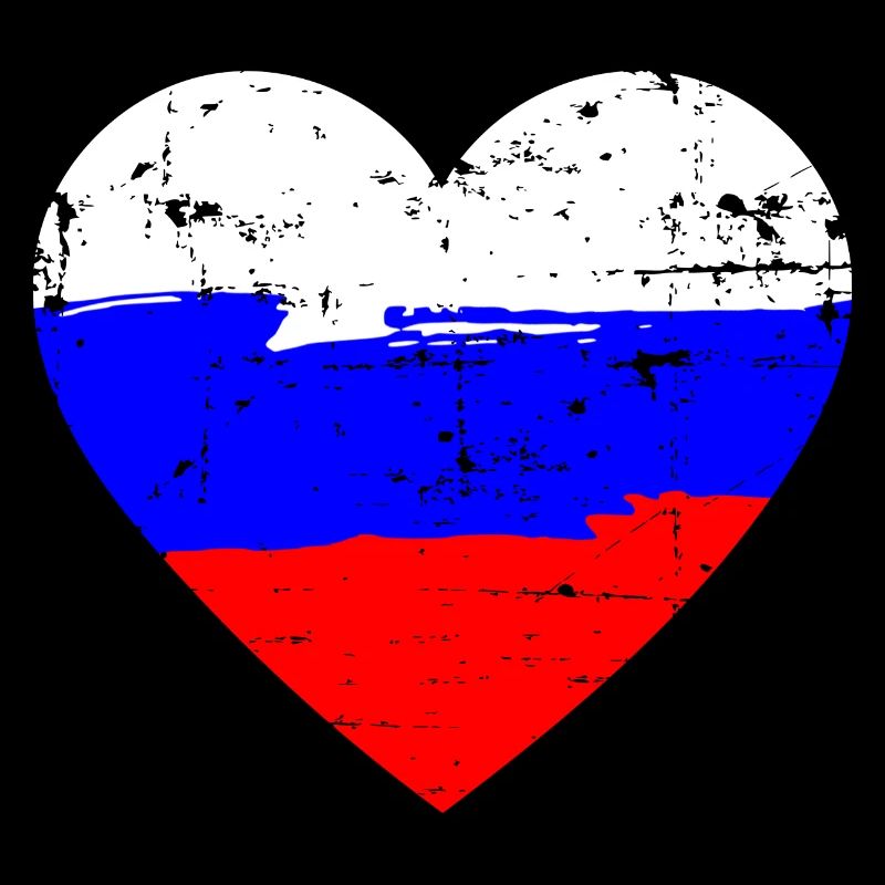 Drapeau du cœur de la Russie