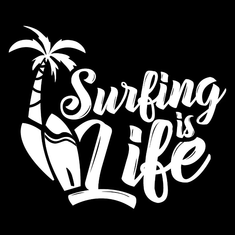 Surfen Ist Leben Surfer Surfing Surfbrett Surf