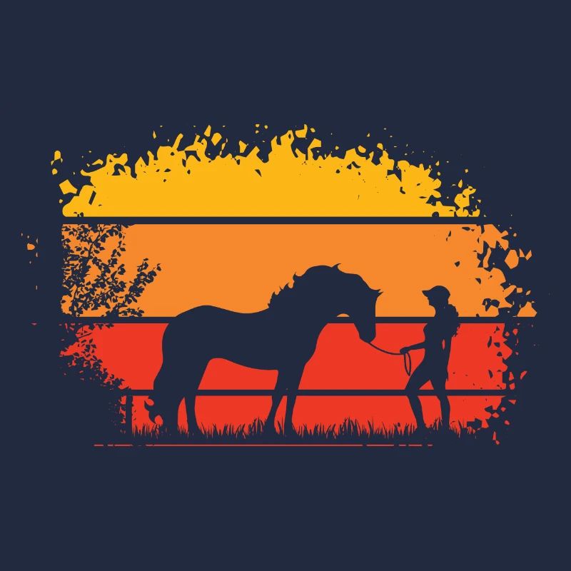 femme avec cheval