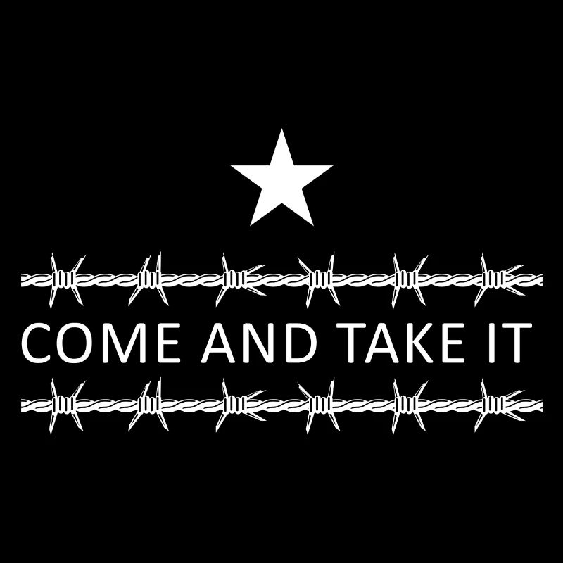 Texas Border Razorwire Venez Et Prenez-le Molon Labe